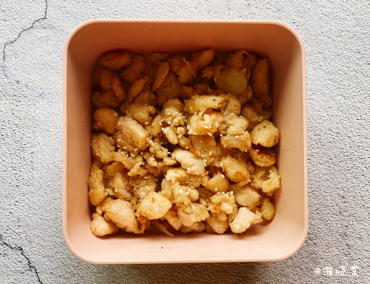 三色鸡肉拌饭