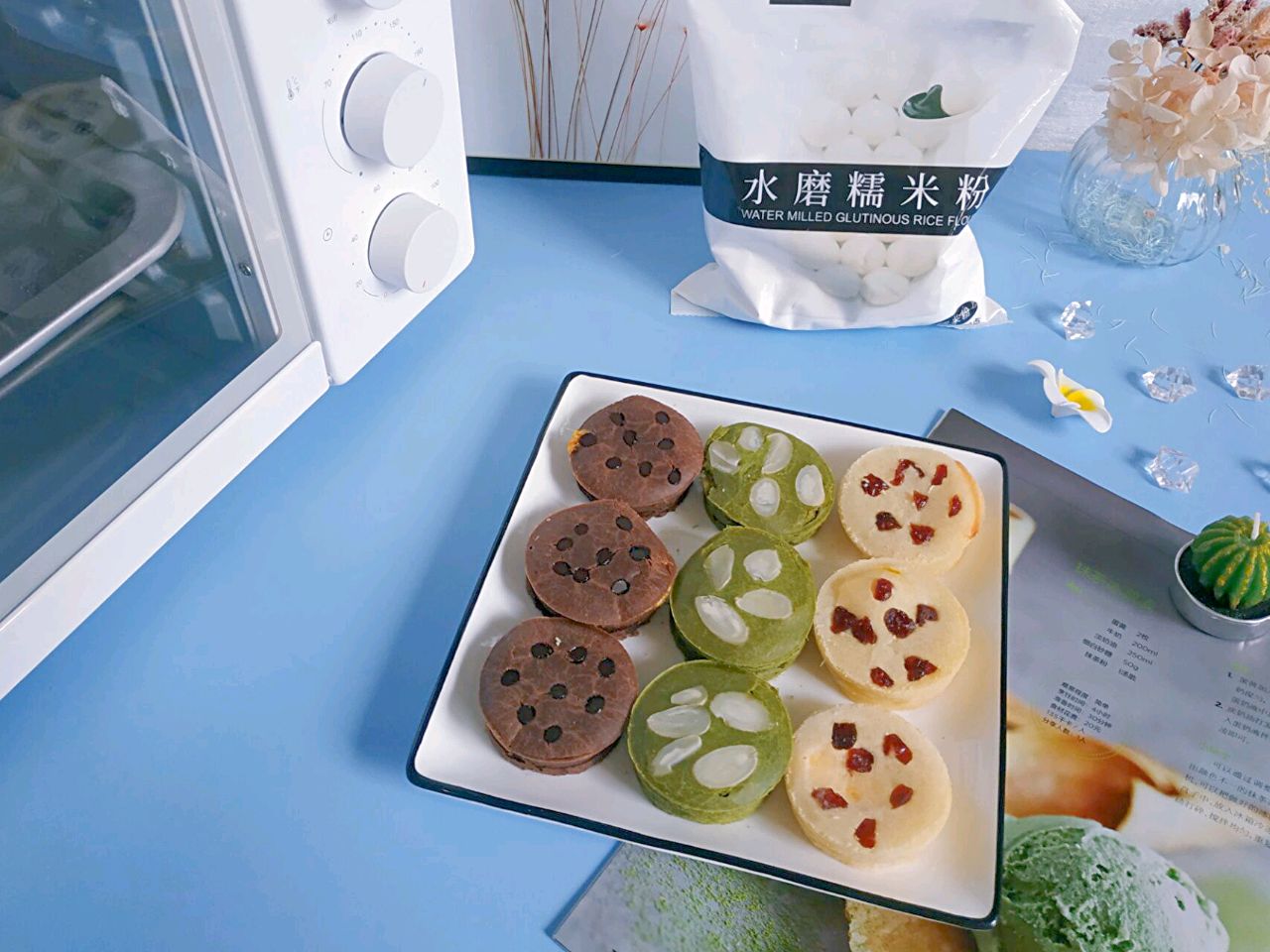 三种口味网红粑粑糕