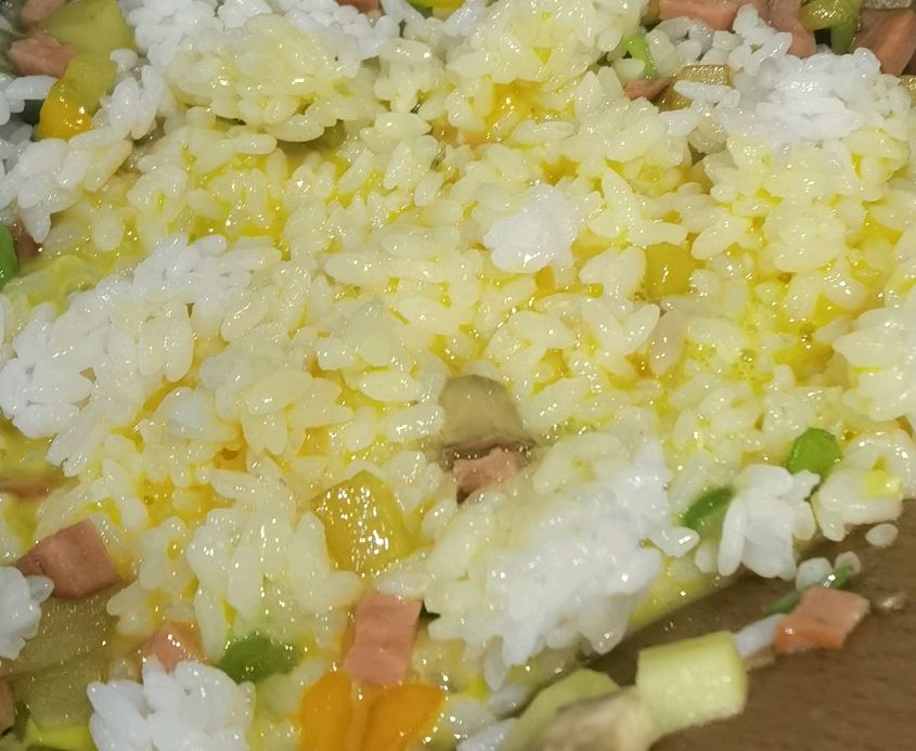五彩炒饭