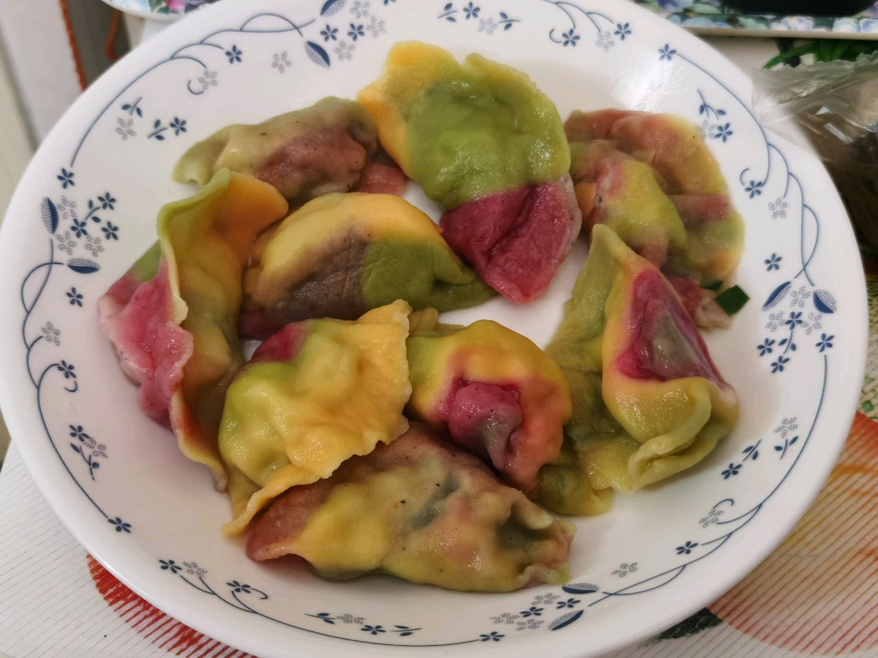 五彩虾饺