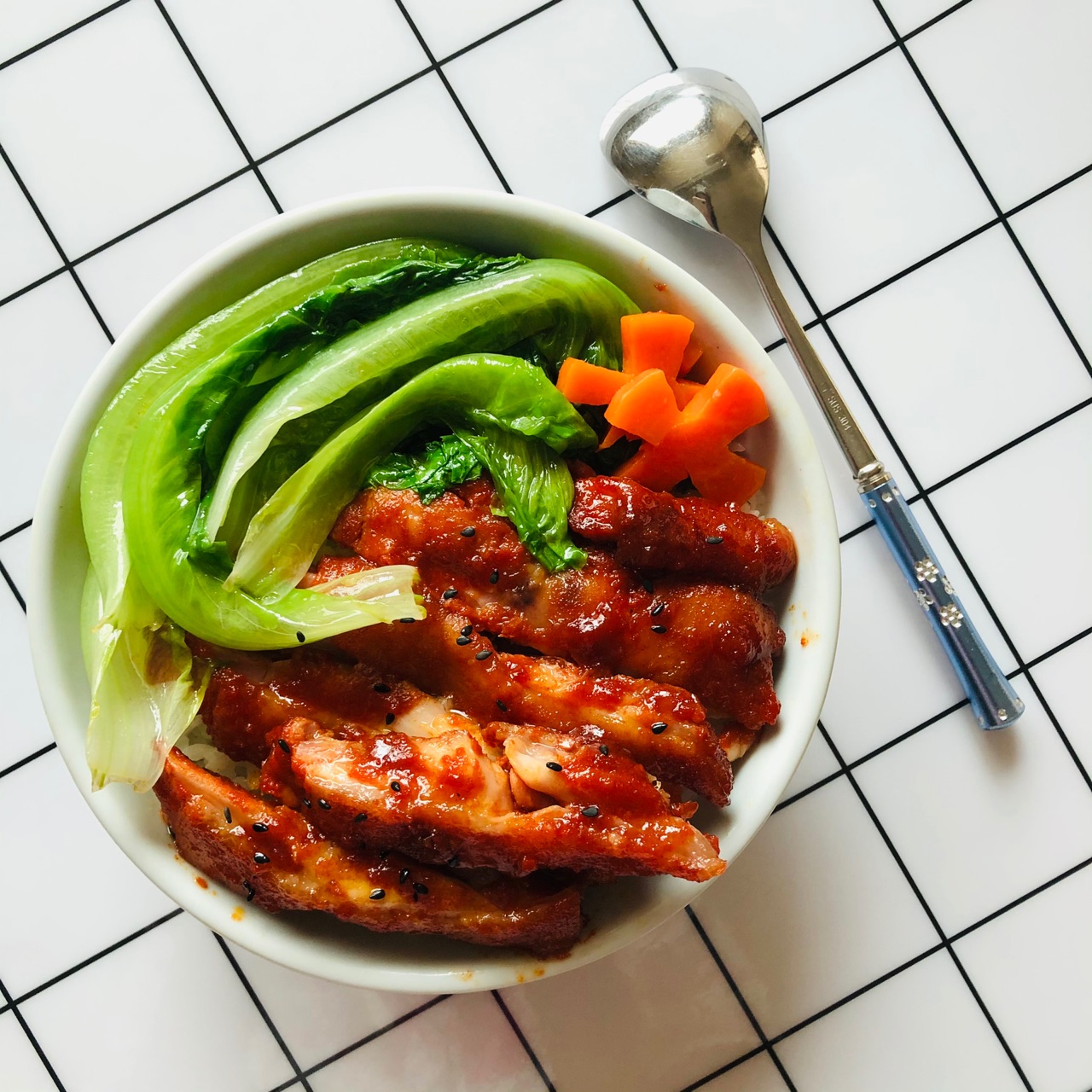 奥尔良鸡腿饭