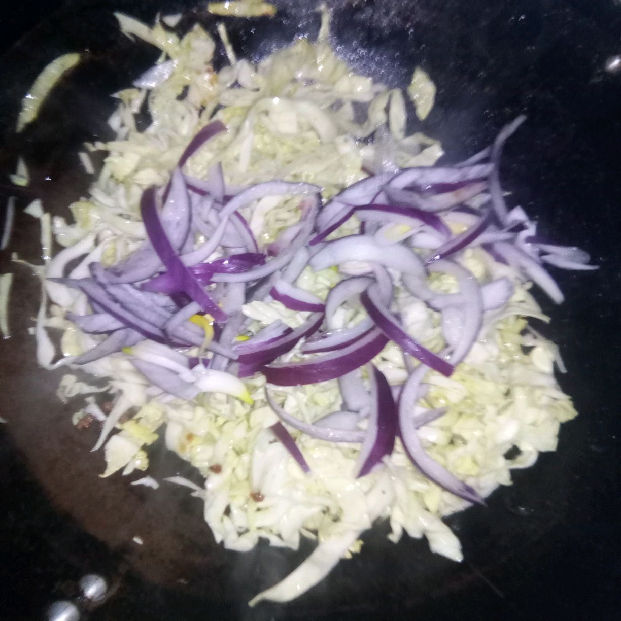 白菜炒洋葱
