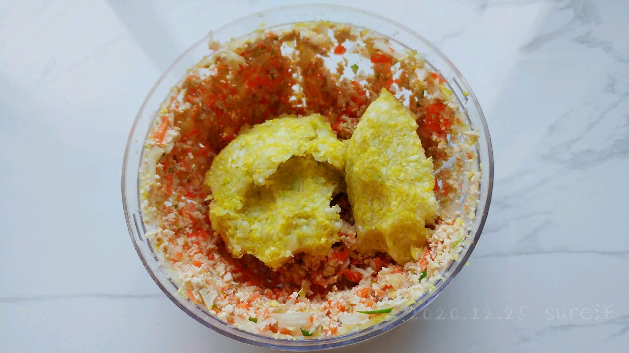 白菜豆腐生蛋饺