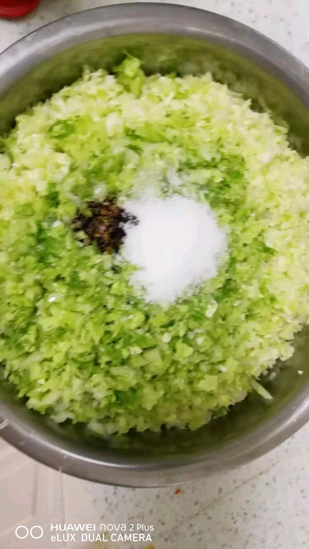 白菜馅蒸包子
