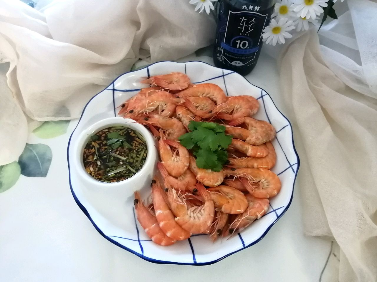 白焯海虾