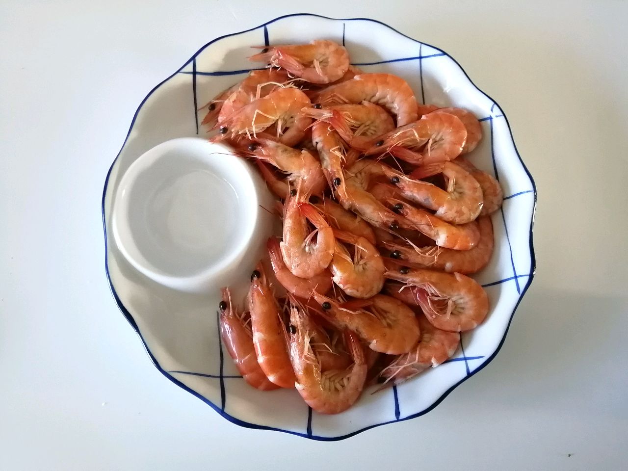 白焯海虾