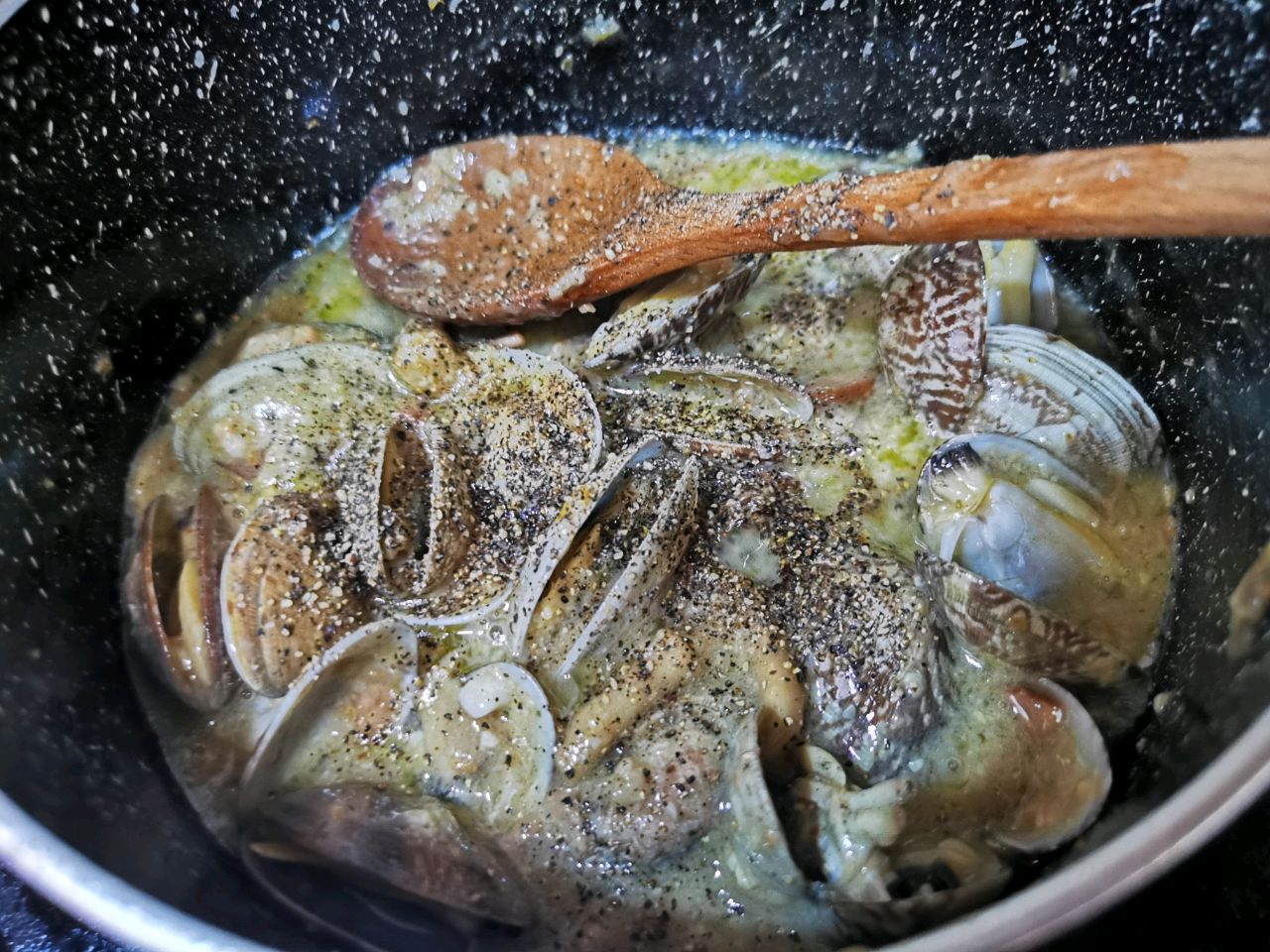 白酱汁#海鲜意面