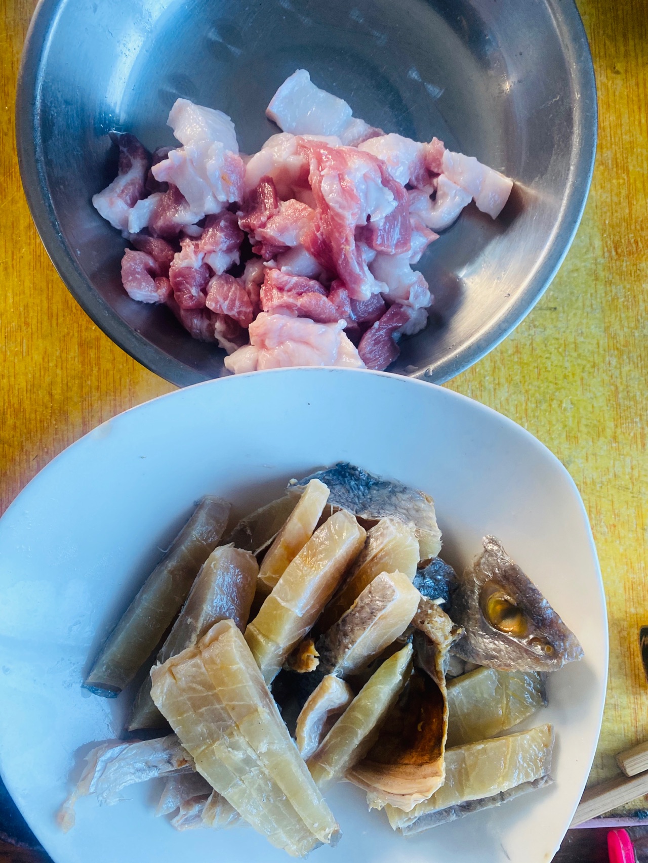 白鲞蒸肉