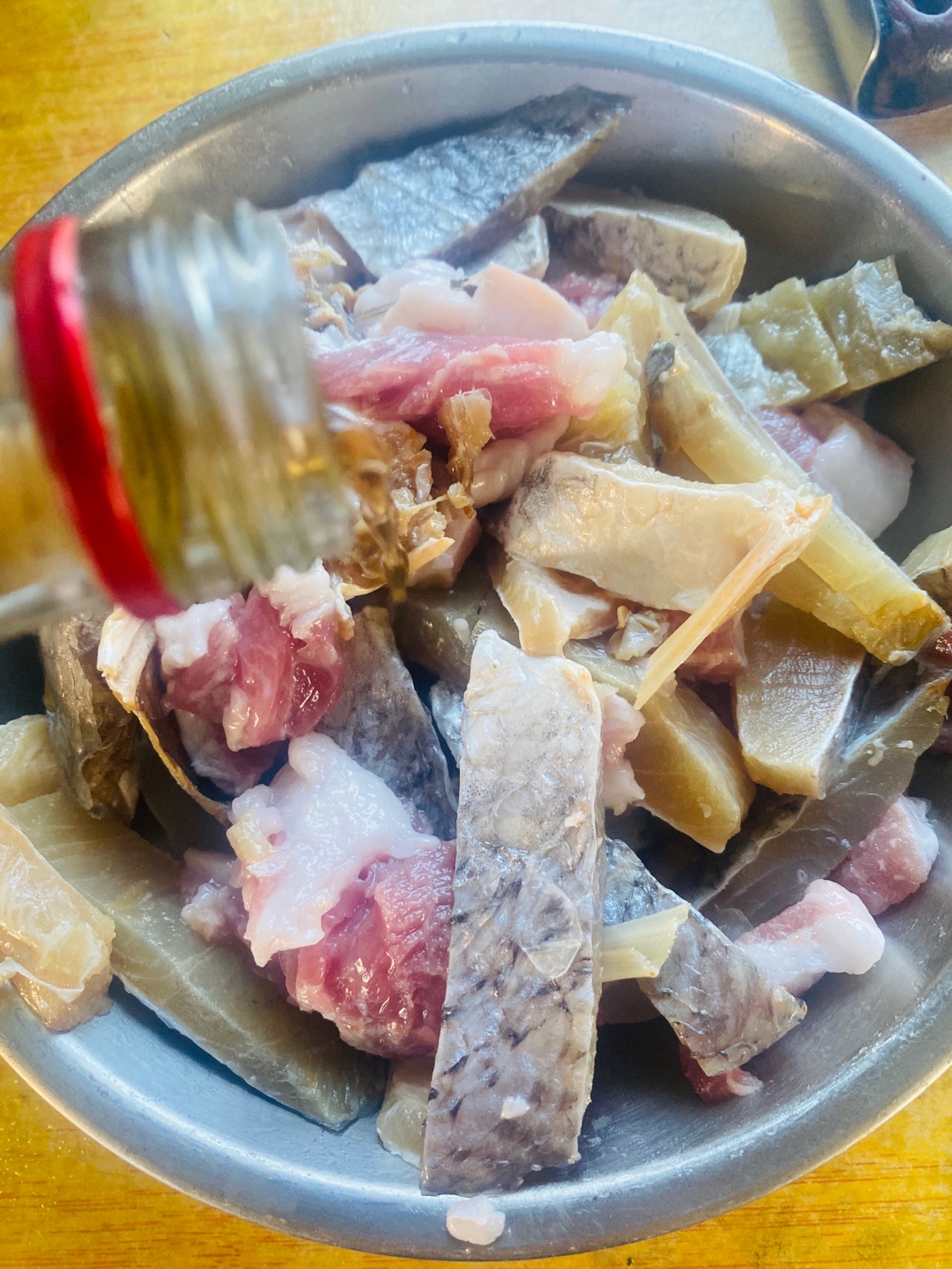 白鲞蒸肉