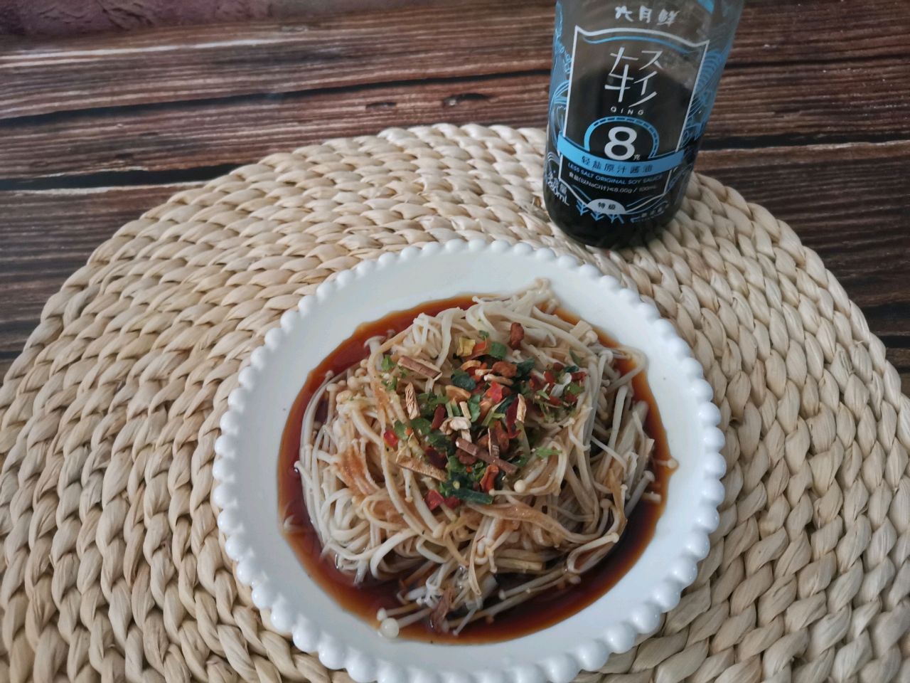 白灼金针菇