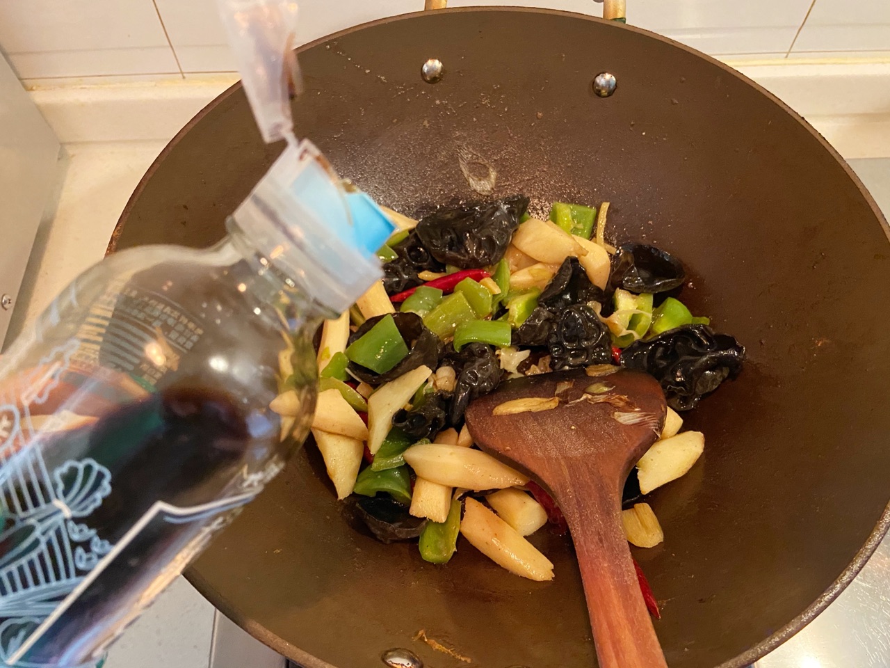 白灼山药木耳