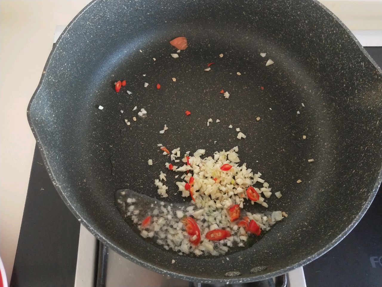 白灼虾仁西兰花