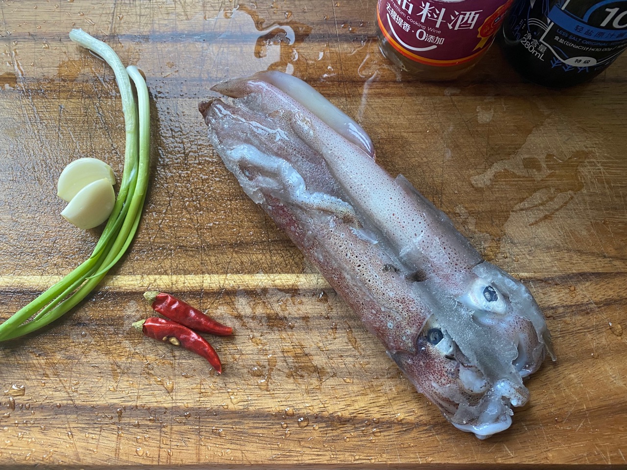 白灼小鱿鱼