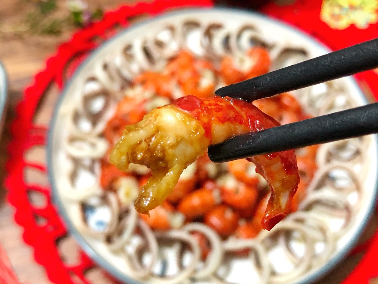白灼鱿鱼小龙虾