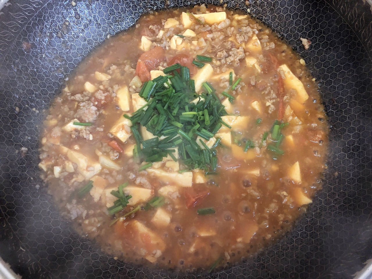 拌饭必备的番茄肉末焖豆腐