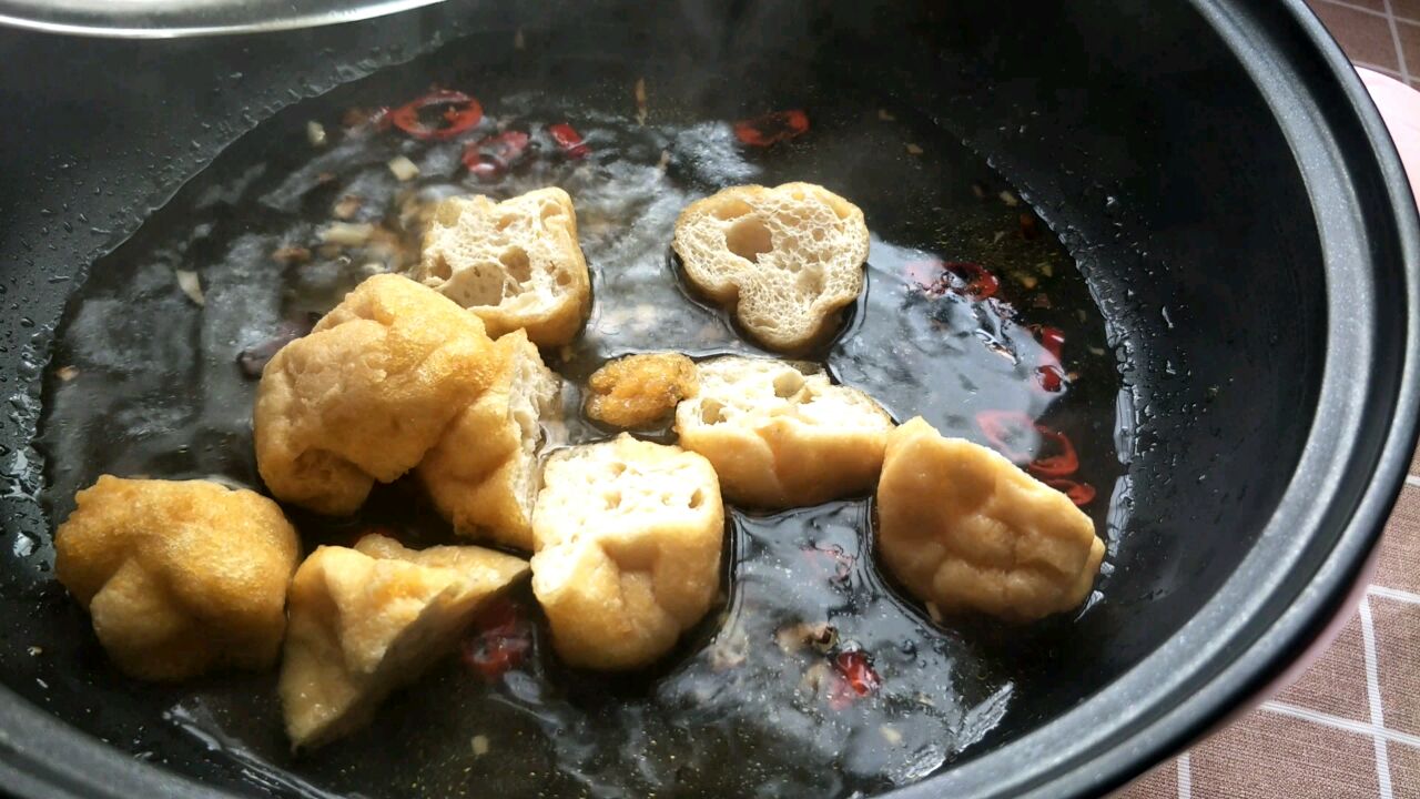 拌饭超好吃的酱烧豆腐卜