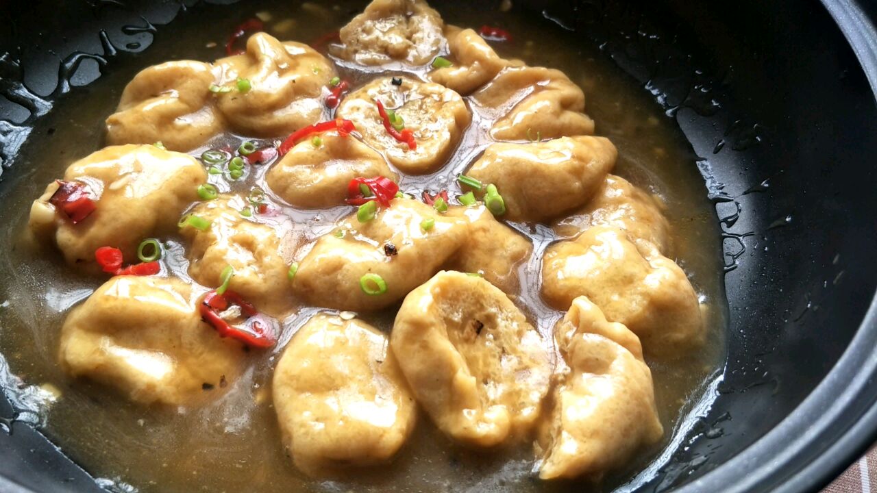 拌饭超好吃的酱烧豆腐卜