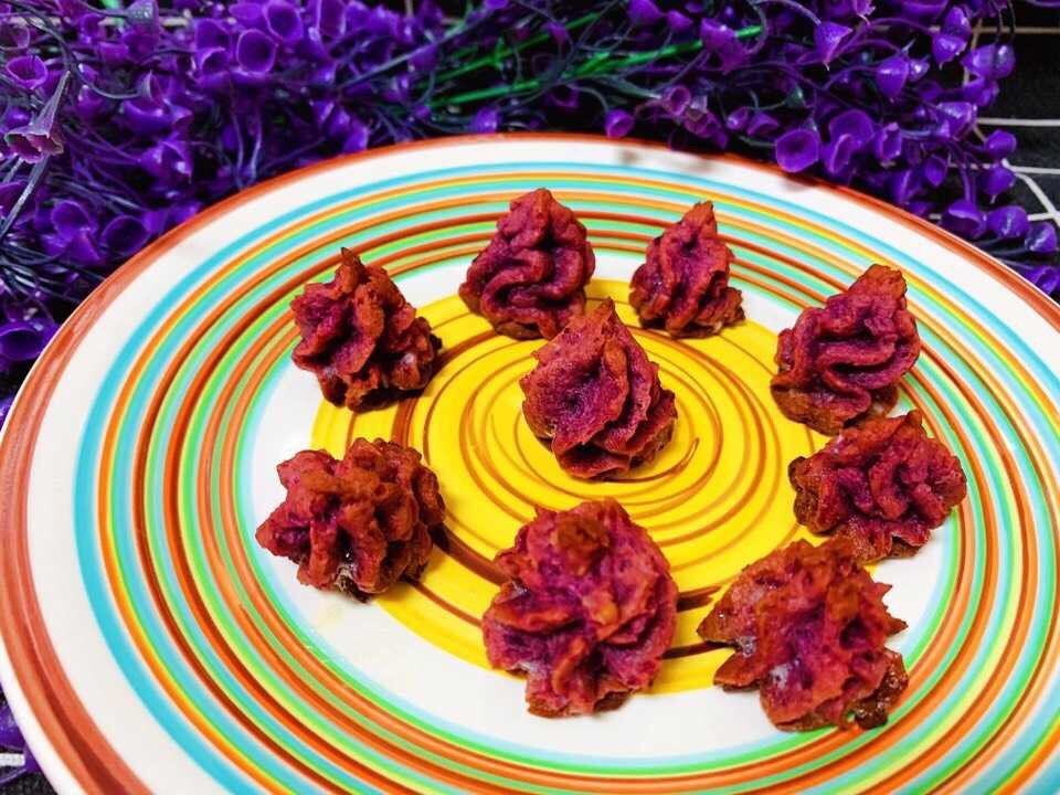 宝宝辅食食谱   紫薯塔