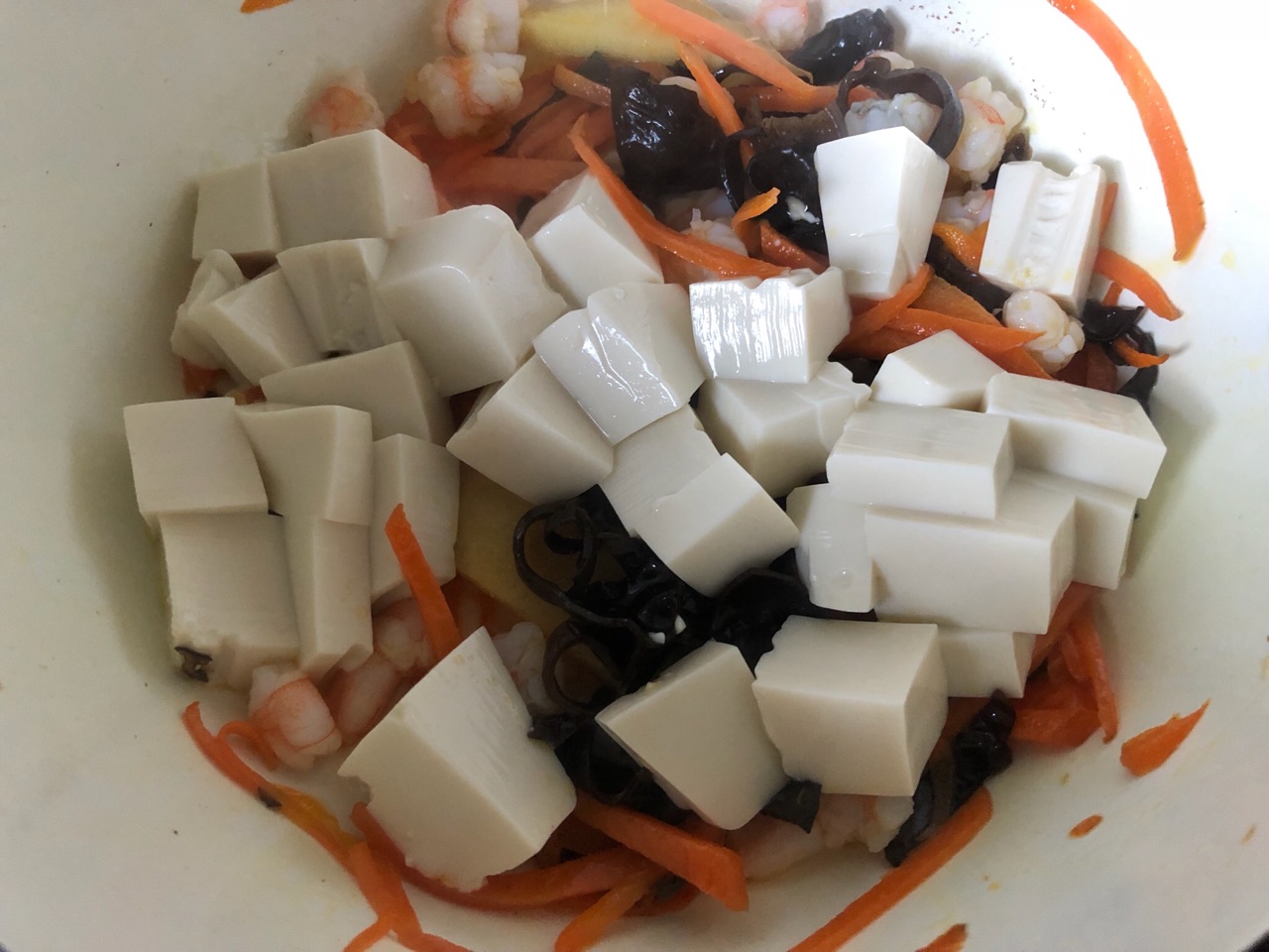 宝宝辅食--虾仁豆腐羹