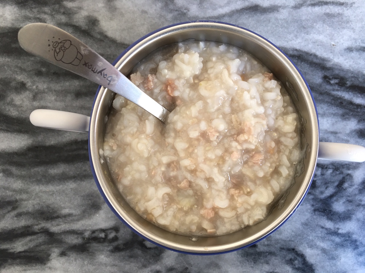 宝宝辅食：紫薯肉末粥
