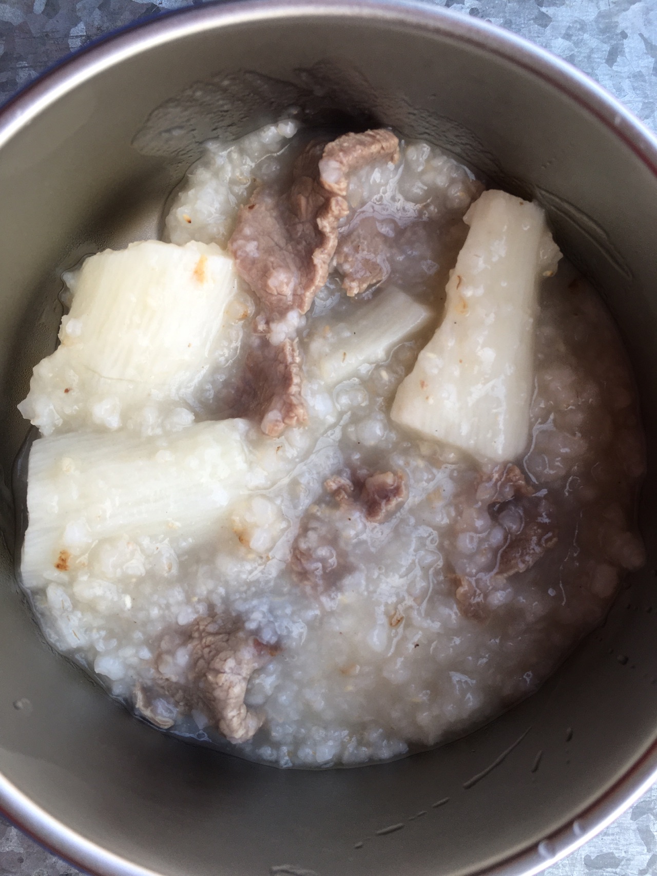 宝宝米糊、粥：淮山牛肉