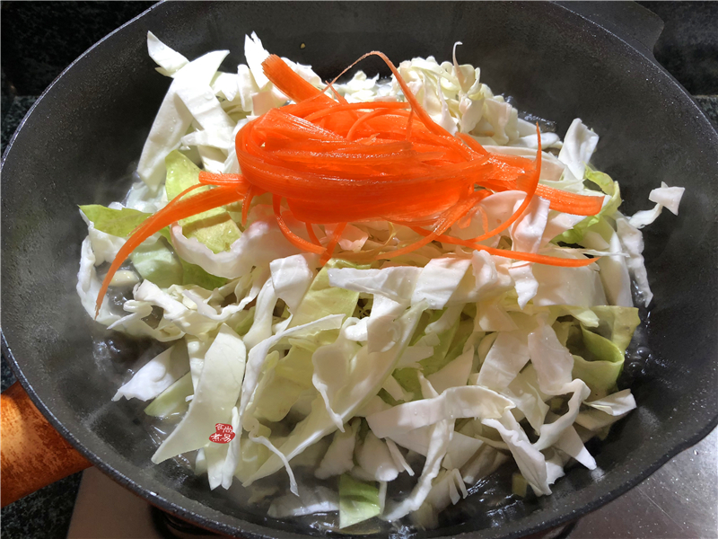 包菜豆腐炖粉条