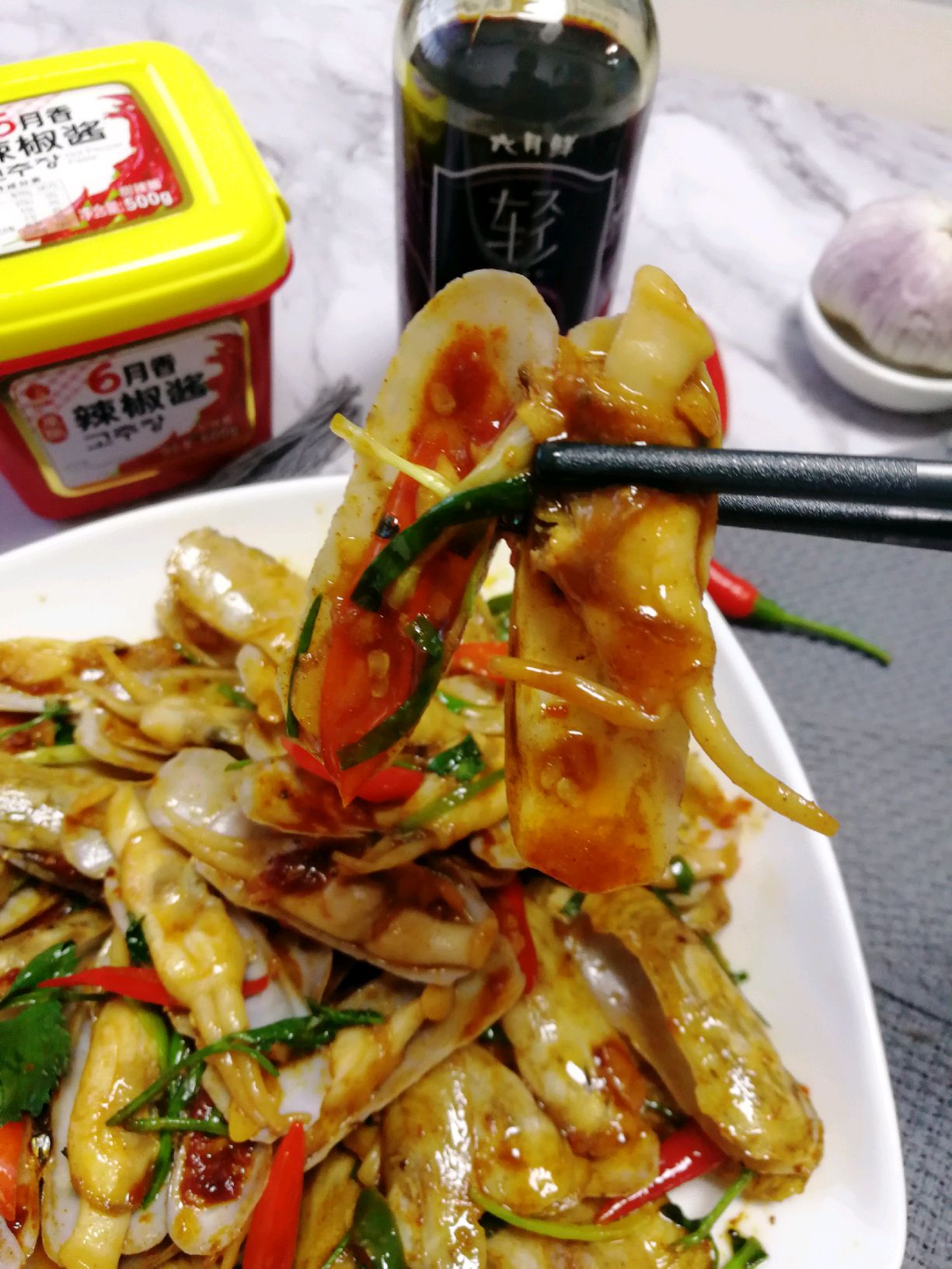 爆炒蛏子