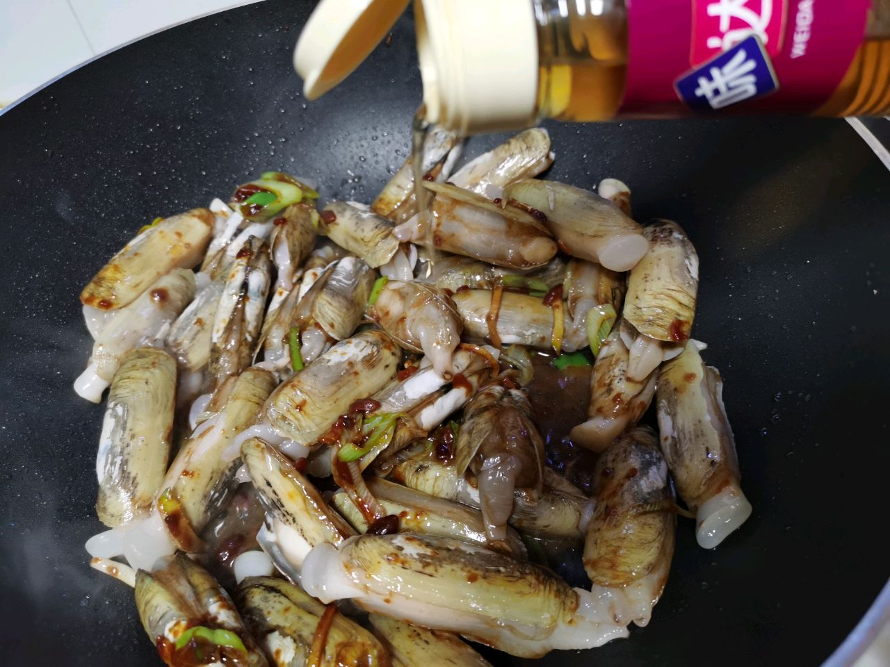 爆炒海蛏子