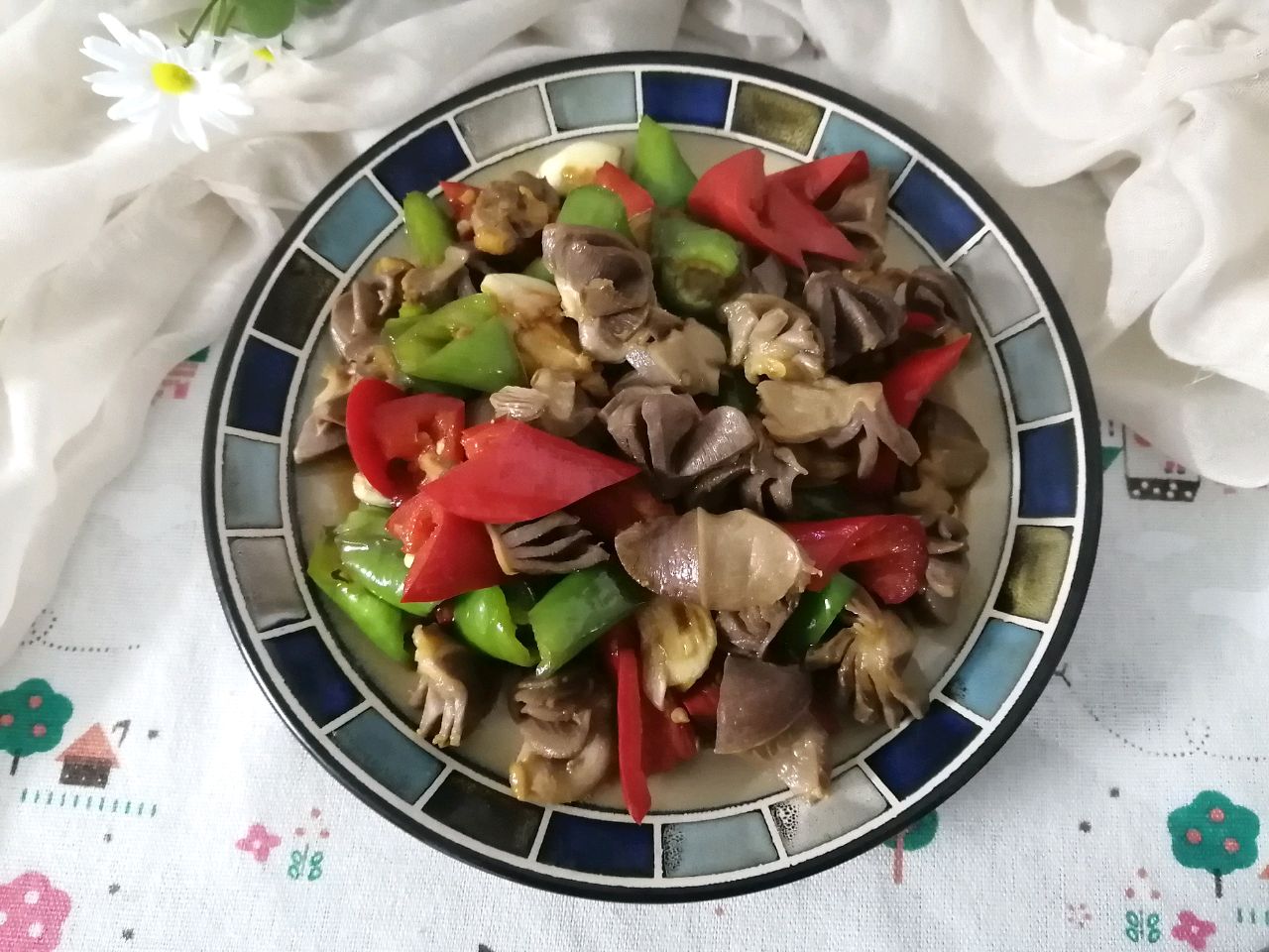 爆炒鸡胗