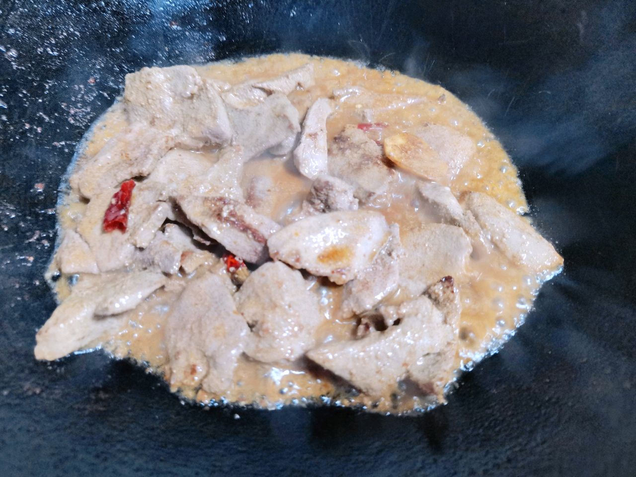 爆炒猪肝