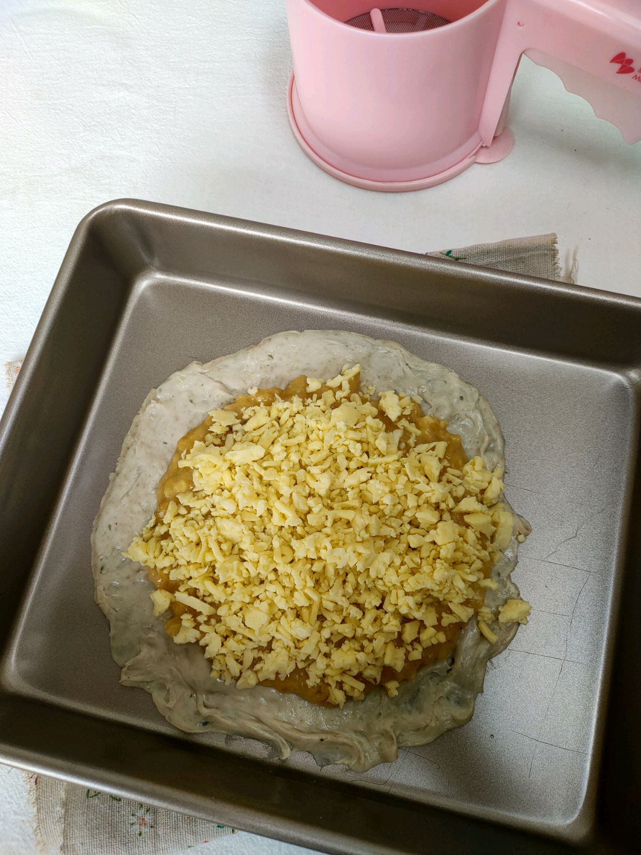 爆浆香蕉芝士饼