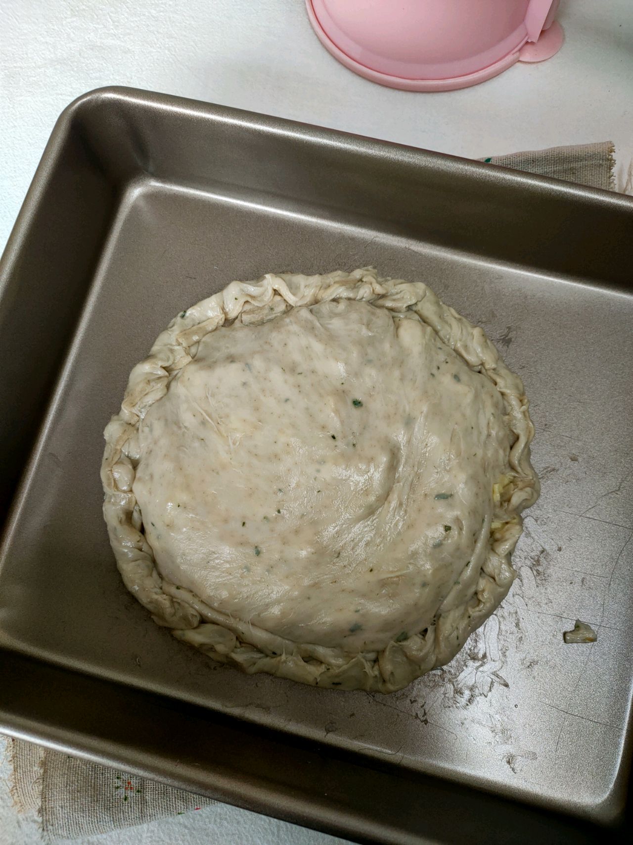 爆浆香蕉芝士饼