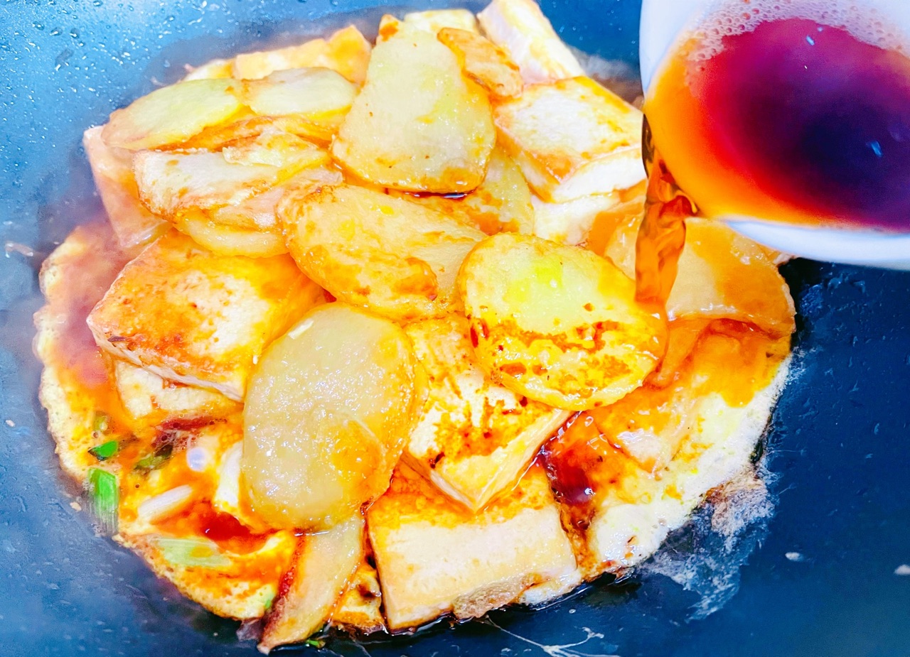 鲍汁蚝油香锅豆腐土豆