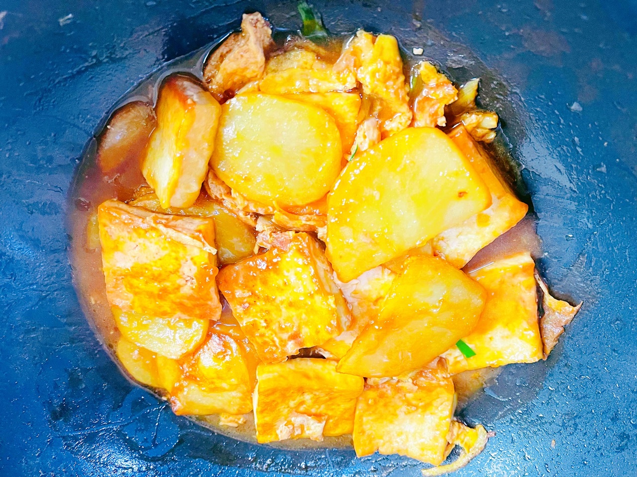 鲍汁蚝油香锅豆腐土豆