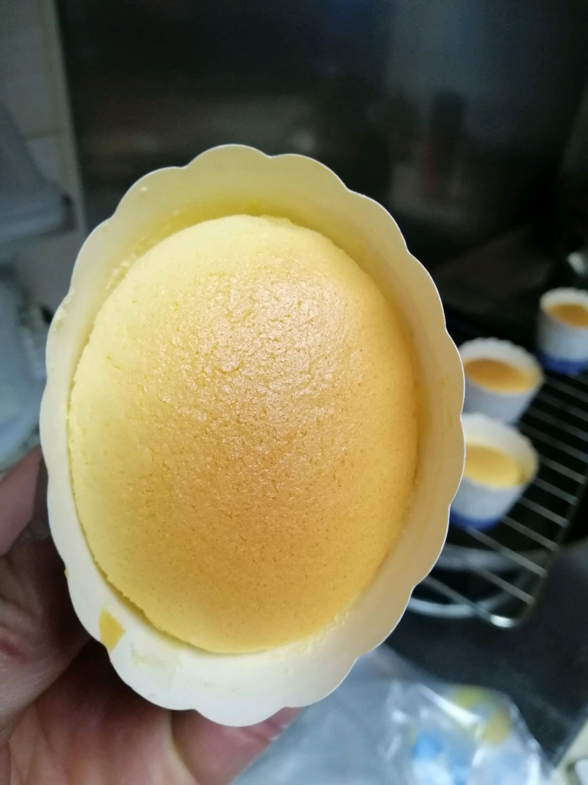 杯中的轻芝士蛋糕