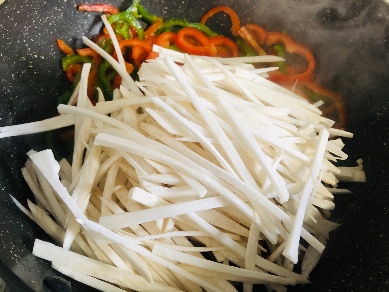 比肉还好吃的青椒杏鲍菇
