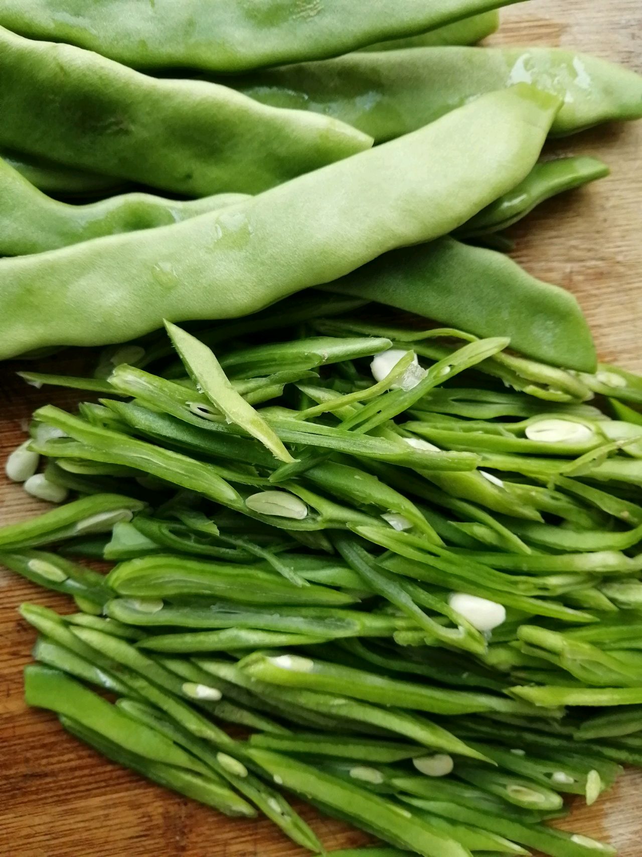 扁芸豆肉丝