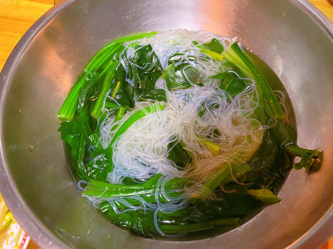 菠菜拌粉丝