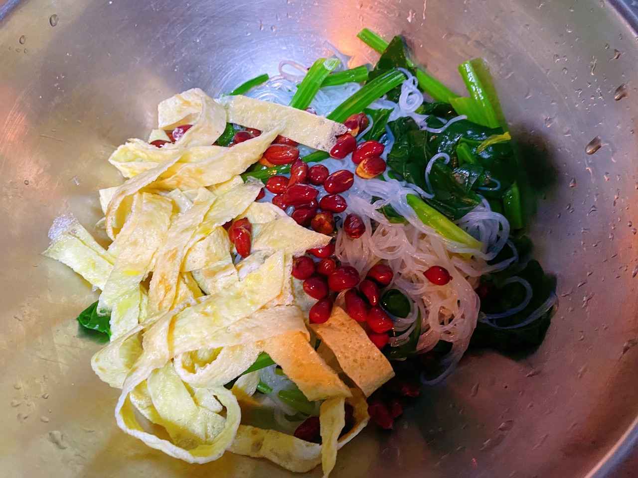 菠菜拌粉丝