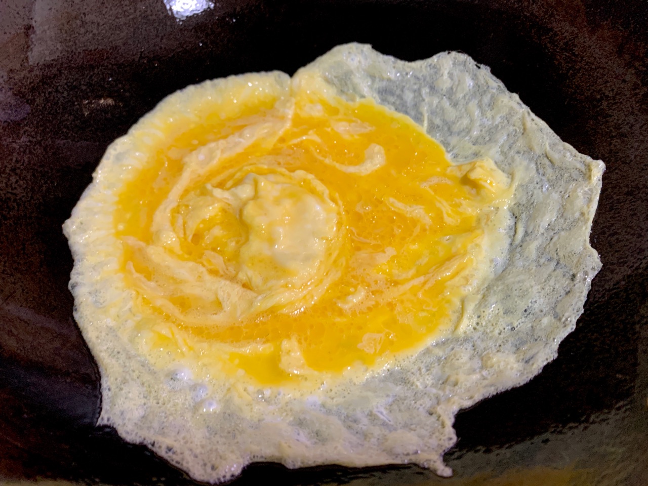 菠菜蛋皮馅咸汤圆
