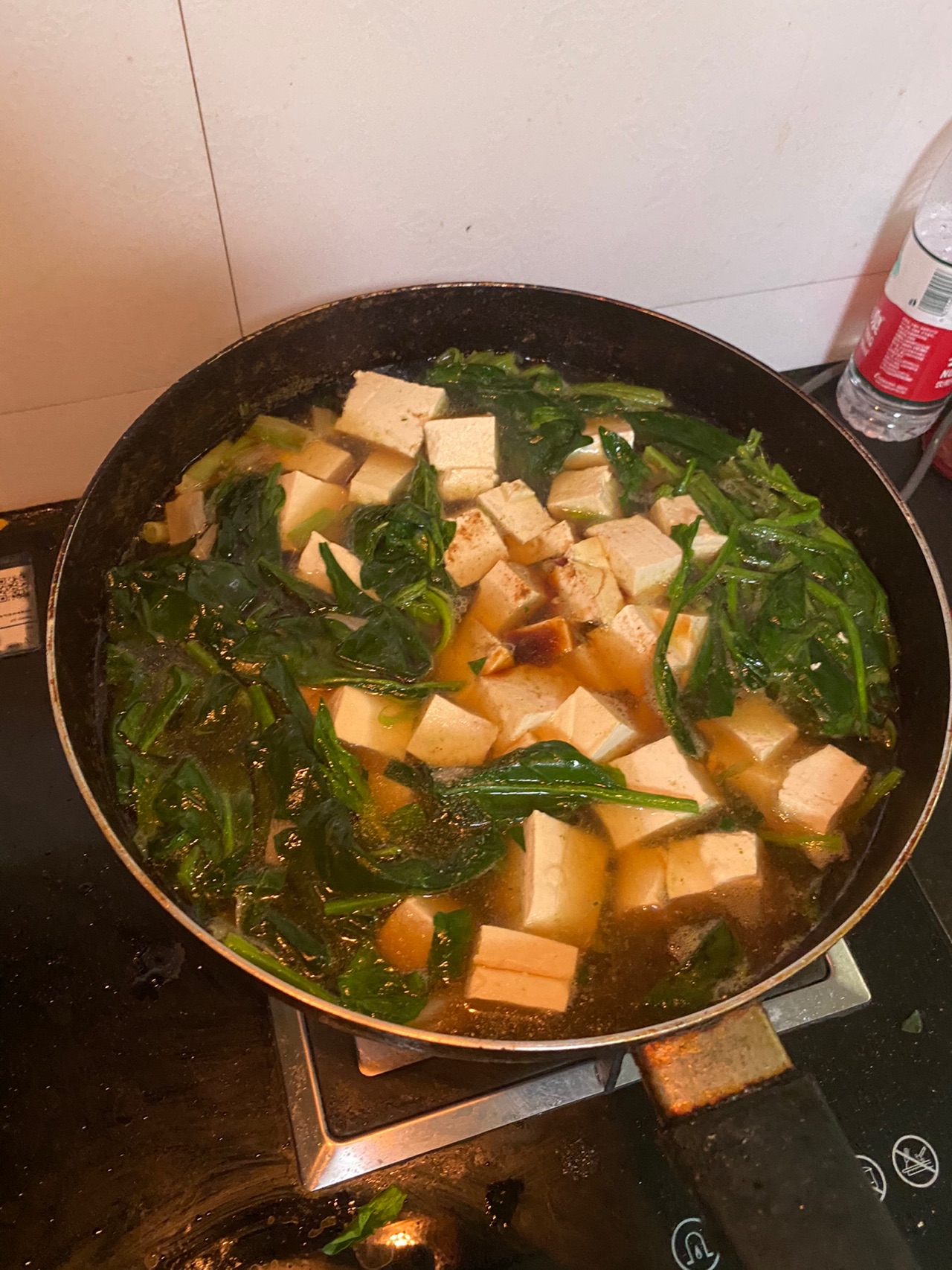 菠菜豆腐粉丝汤