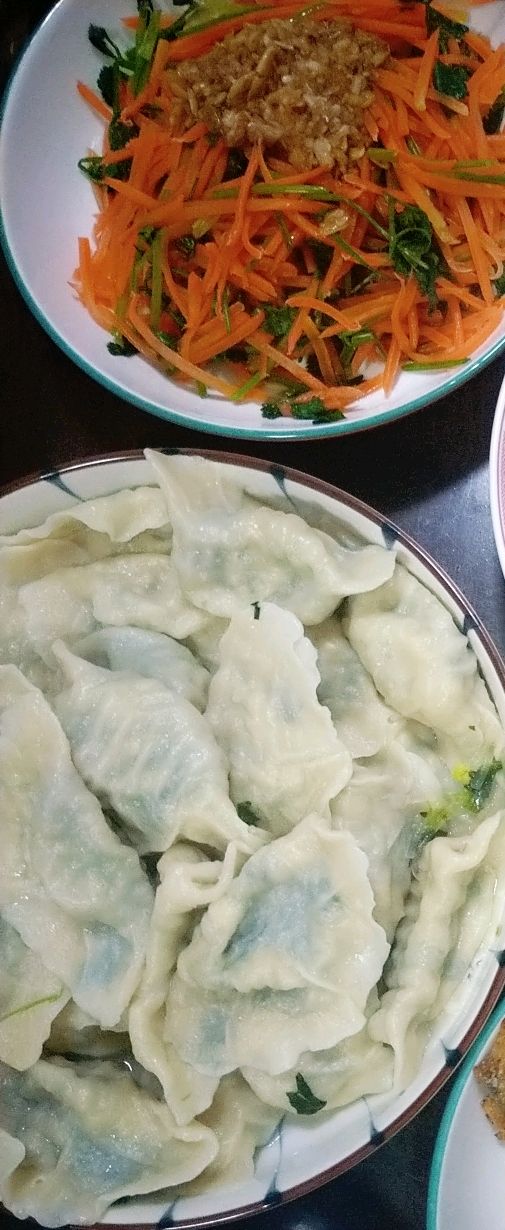 菠菜豆腐粉条饺子