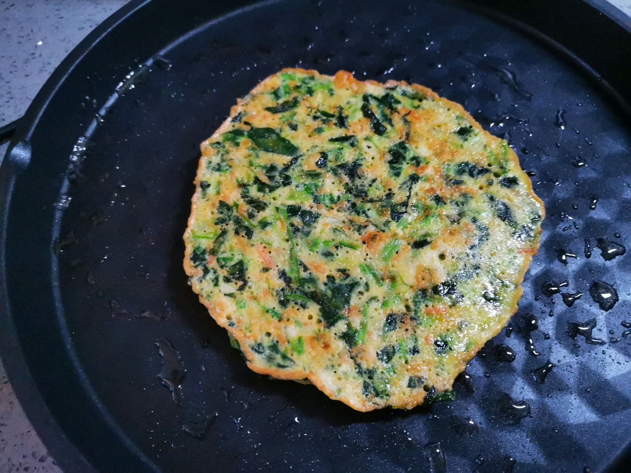 菠菜鸡蛋饼 | 宝宝辅食