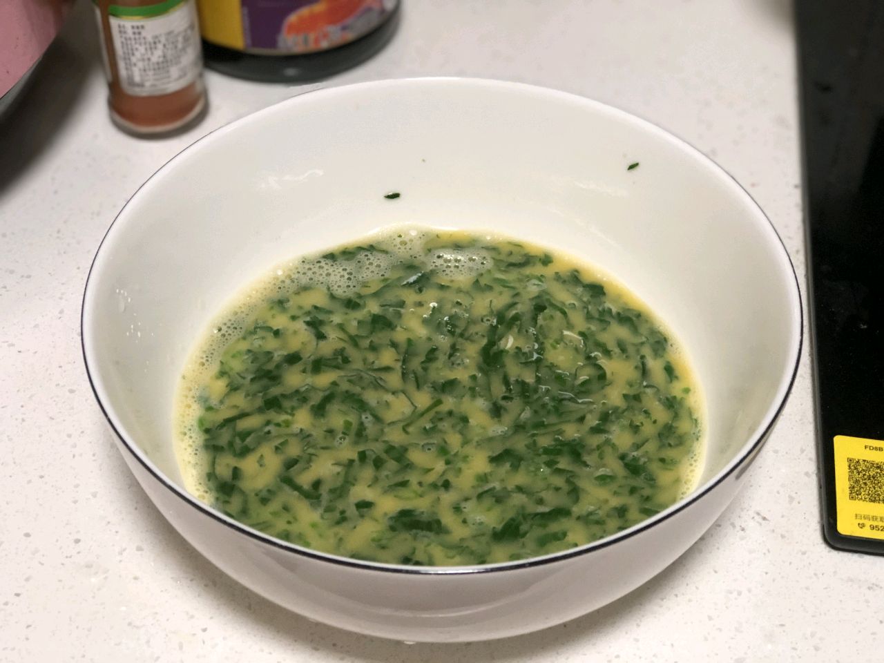 菠菜鸡蛋糕