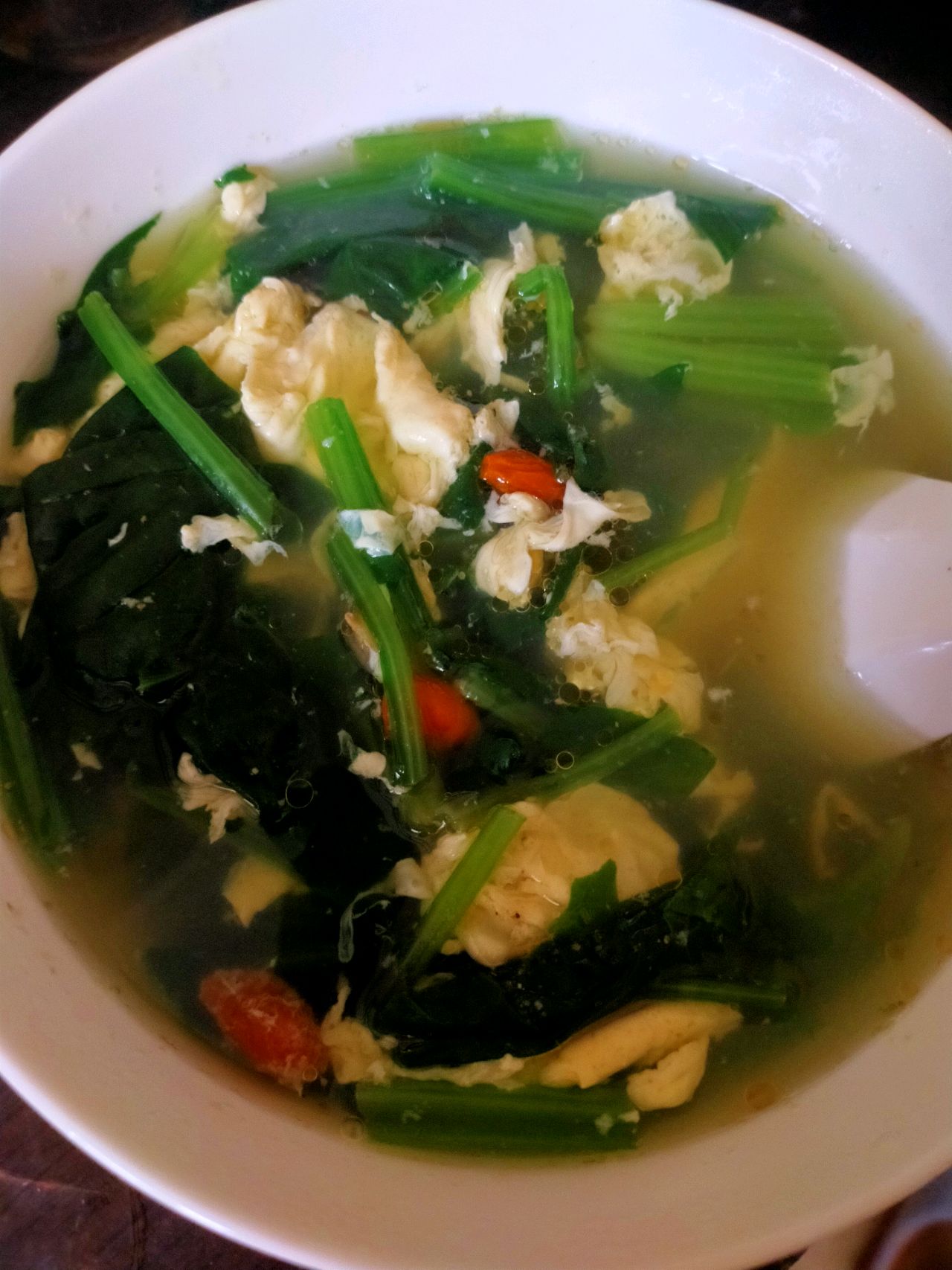 菠菜鸡蛋汤