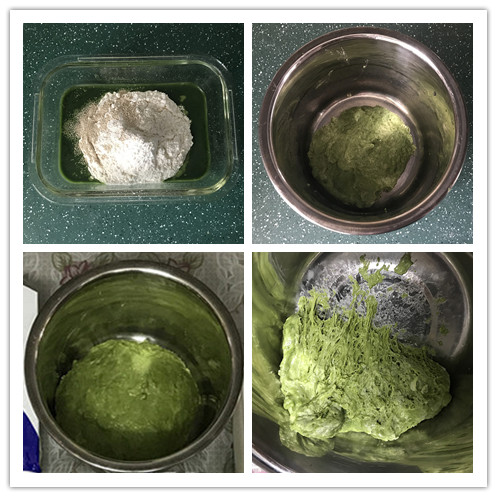 菠菜蜜豆软欧包