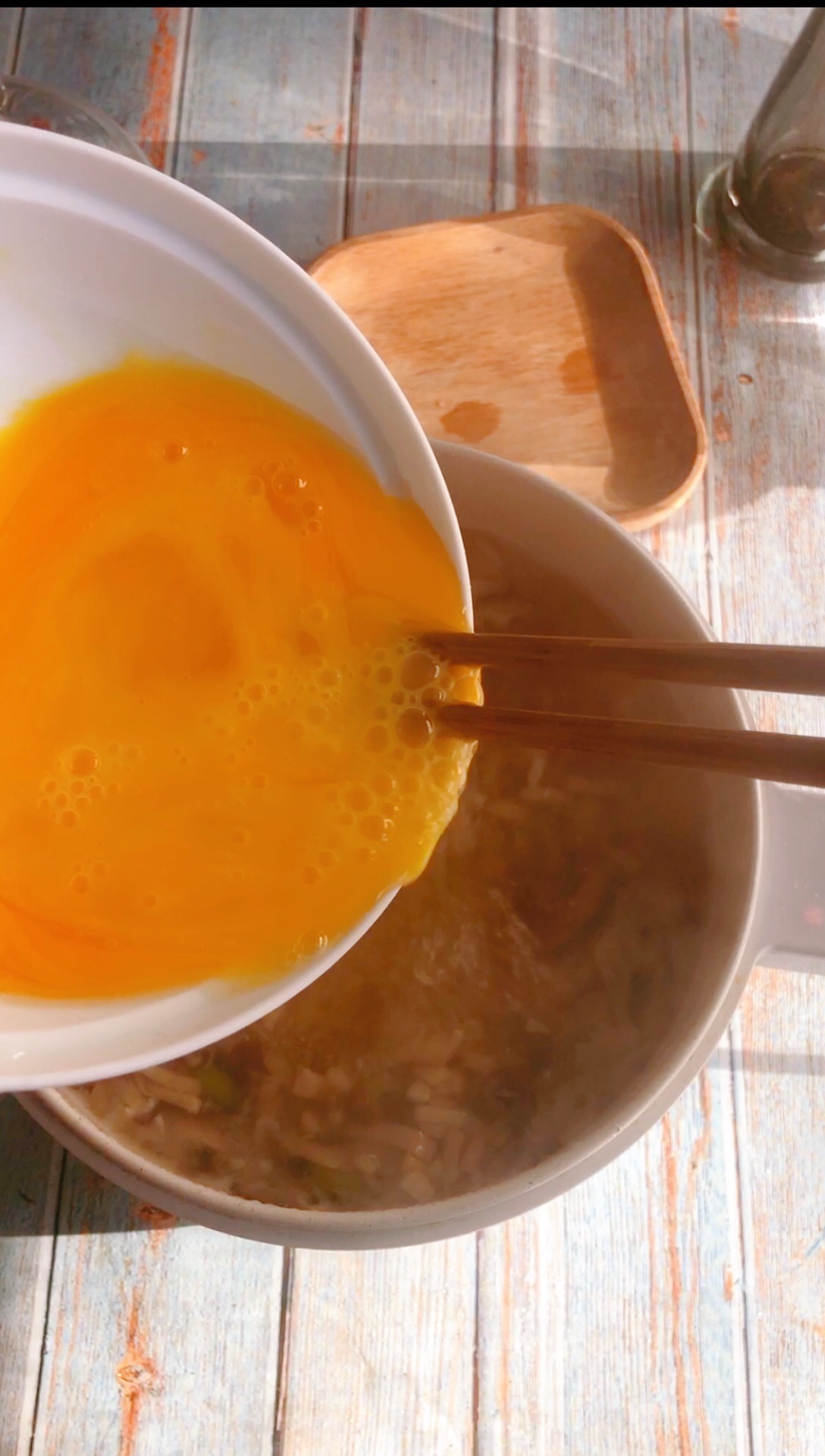 菠菜香菇鸡蛋羹