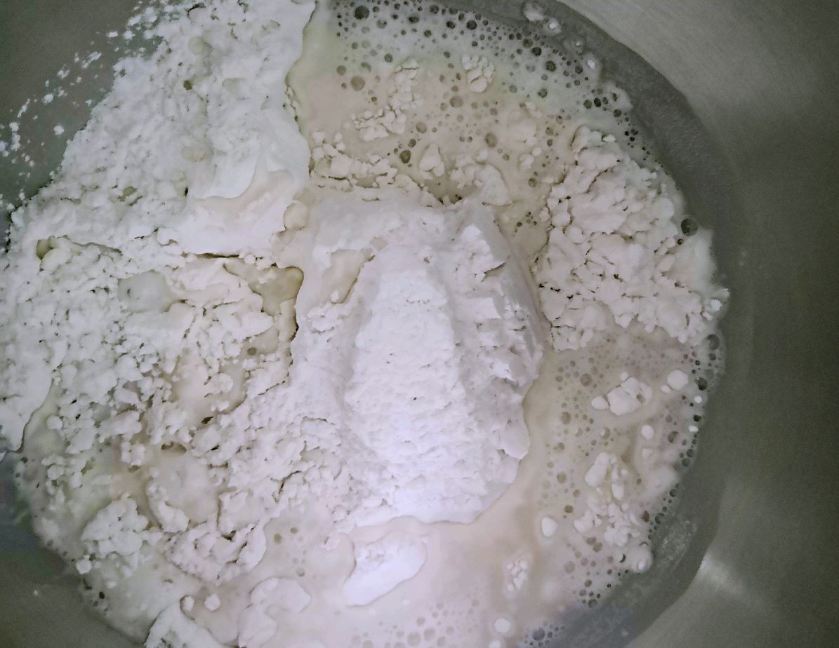 不变色的香菇青菜包