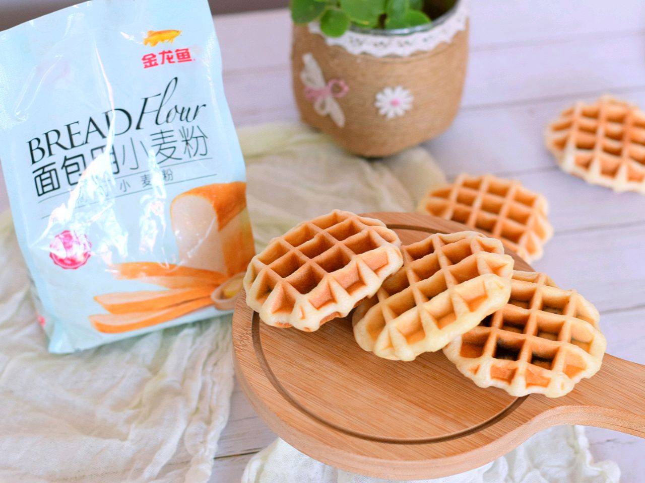 不用烤箱也能做的华夫饼