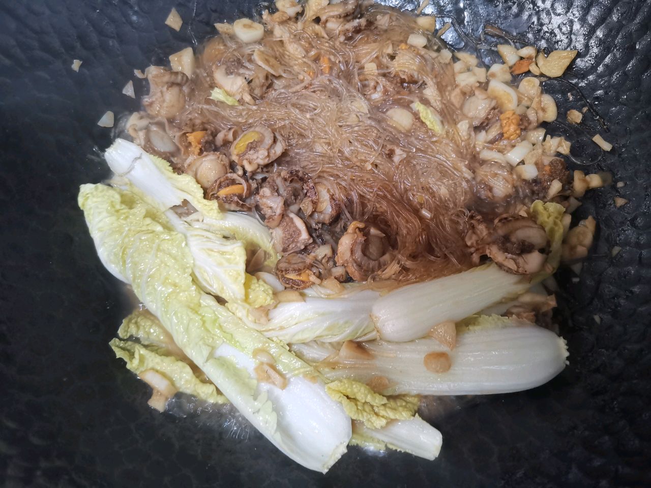 不用上锅蒸的扇贝粉丝